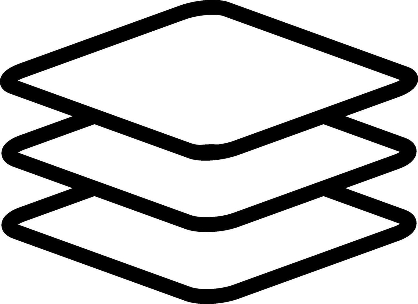 Layers Line Icon vector