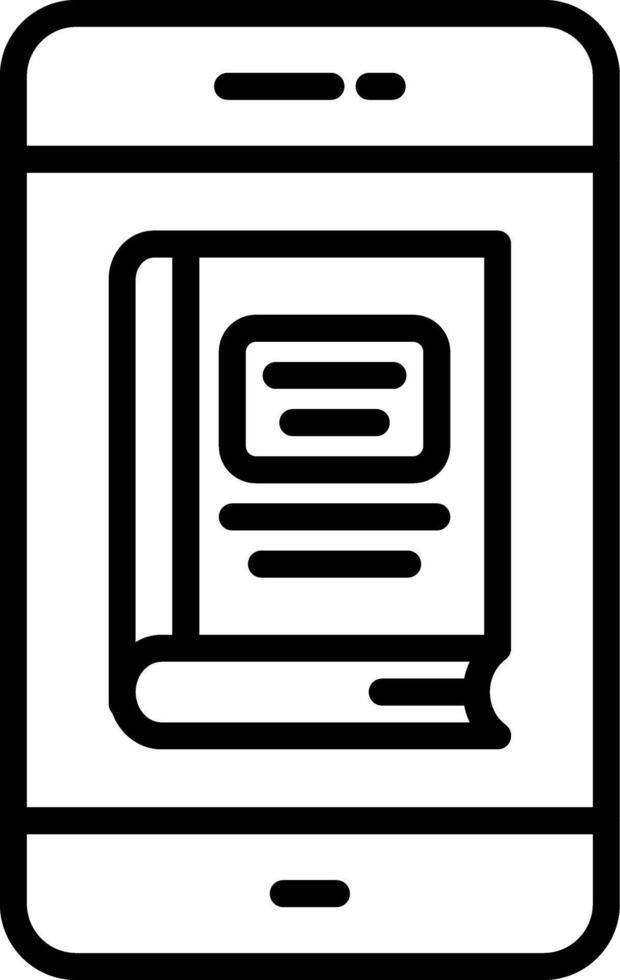 Online Learning Line Icon vector