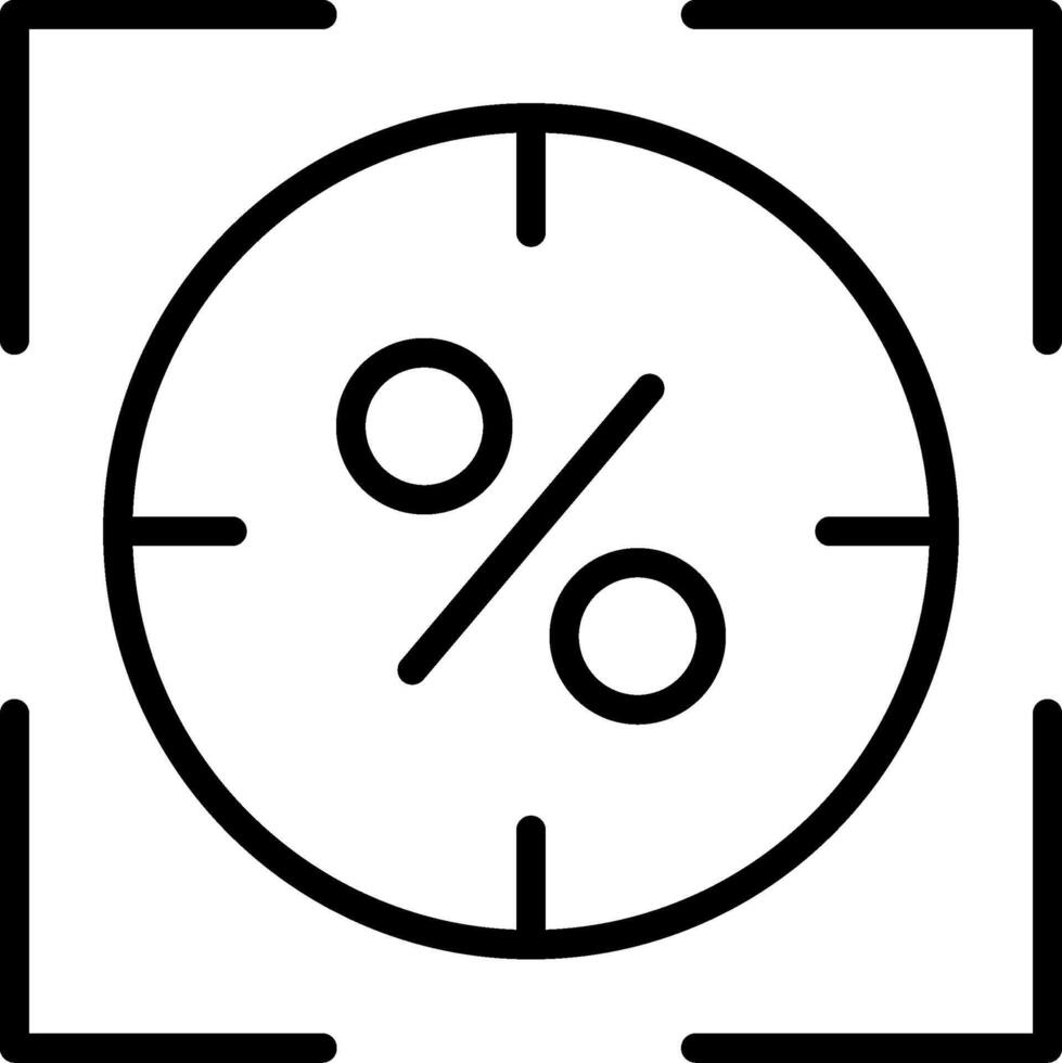 Focus Line Icon vector