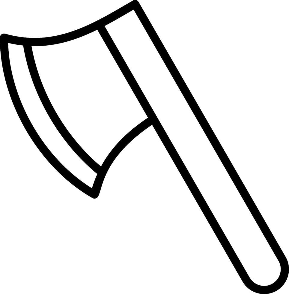 Axe Line Icon vector