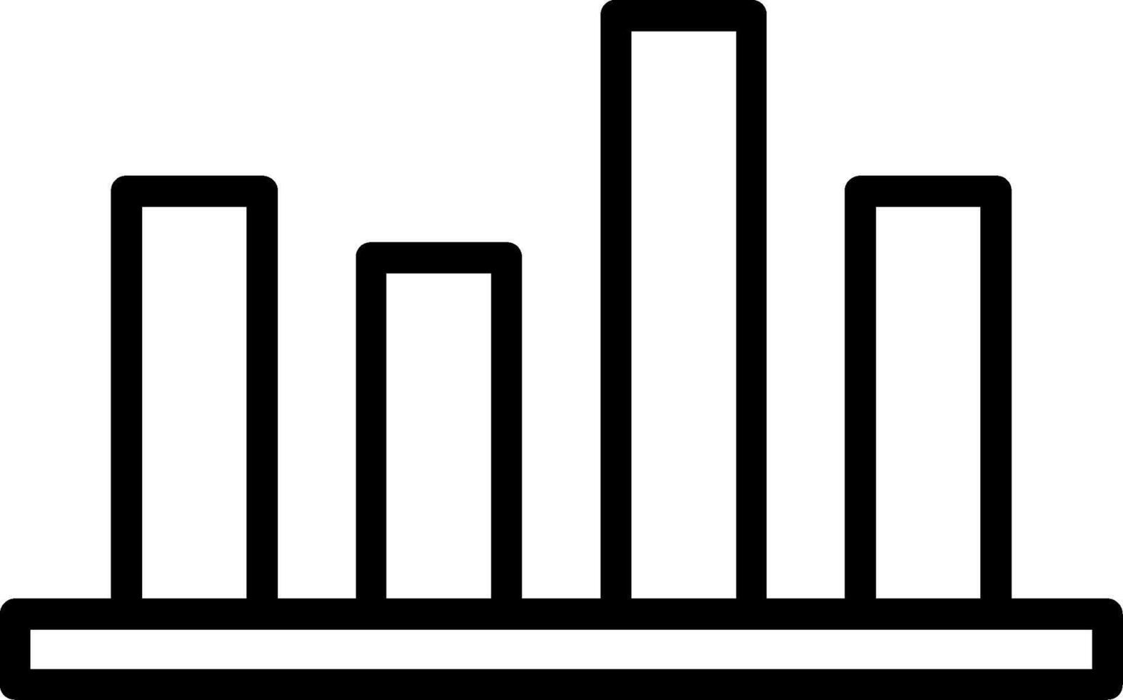 Bars Line Icon vector