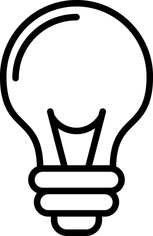 Bulb Line Icon vector