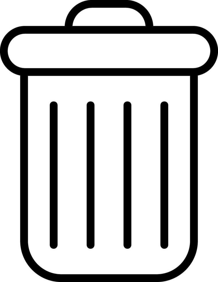 Trash Line Icon vector