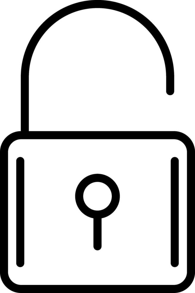 Opened Line Icon vector