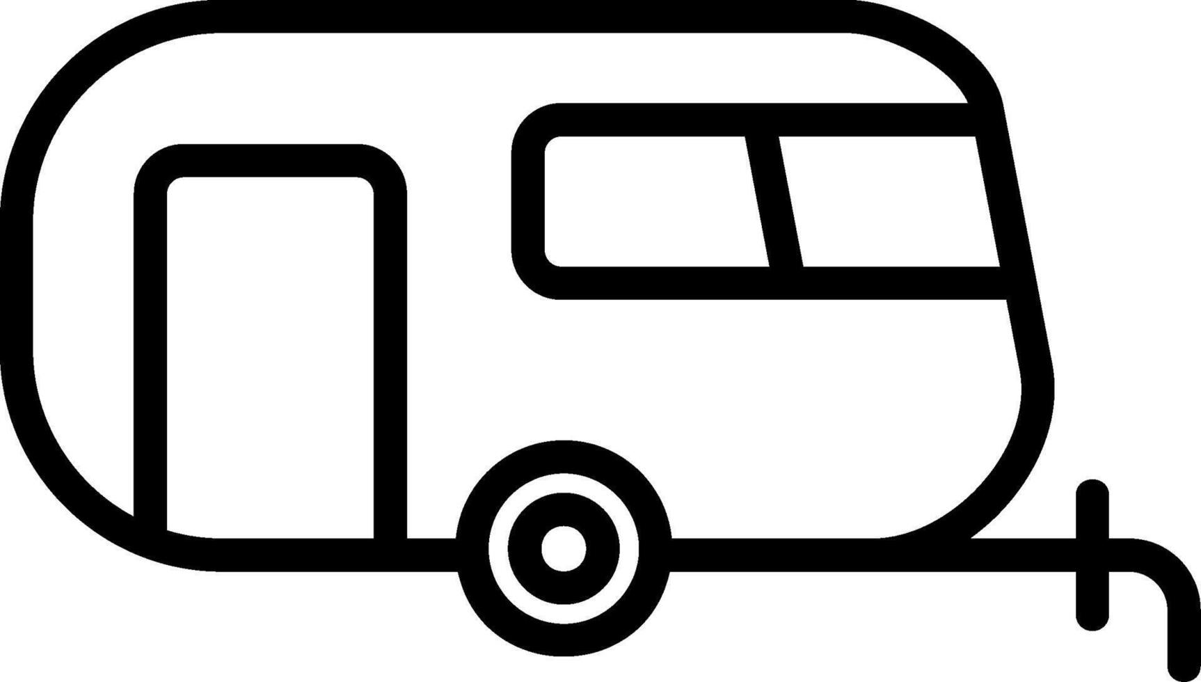 Carvan Line Icon vector