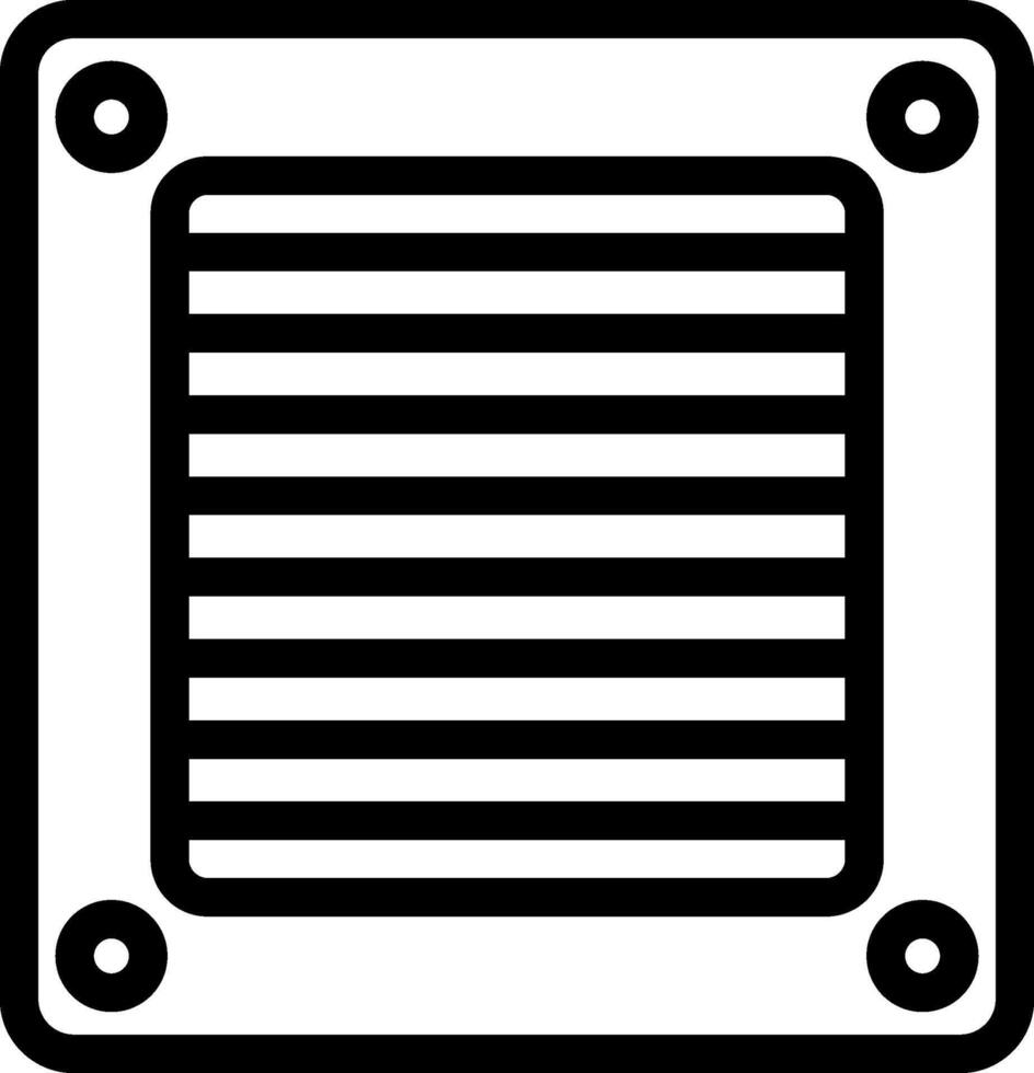 Ventilation Line Icon vector