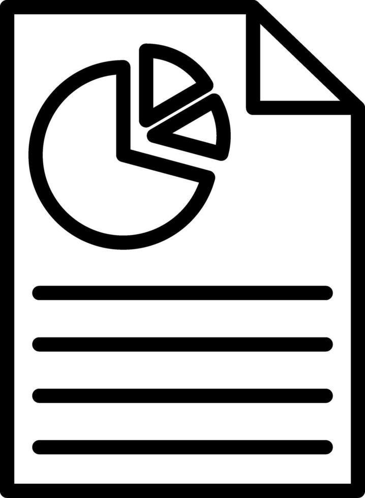 Document Line Icon vector