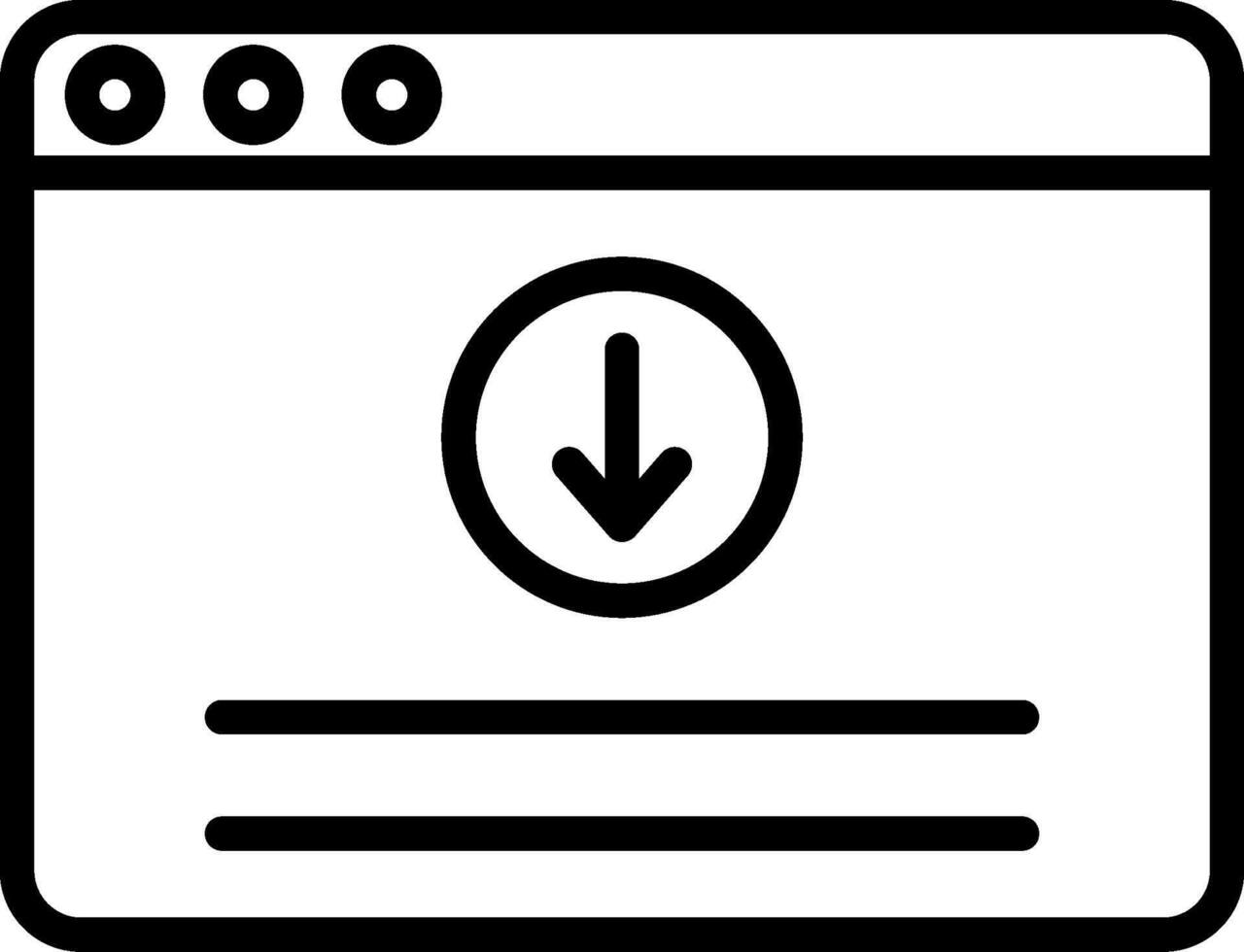 Download Line Icon vector