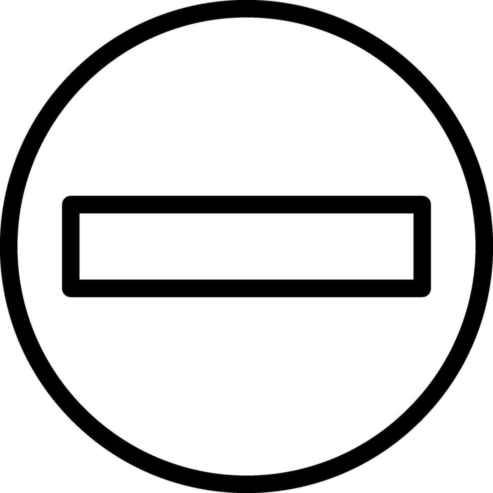 Minus Line Icon vector