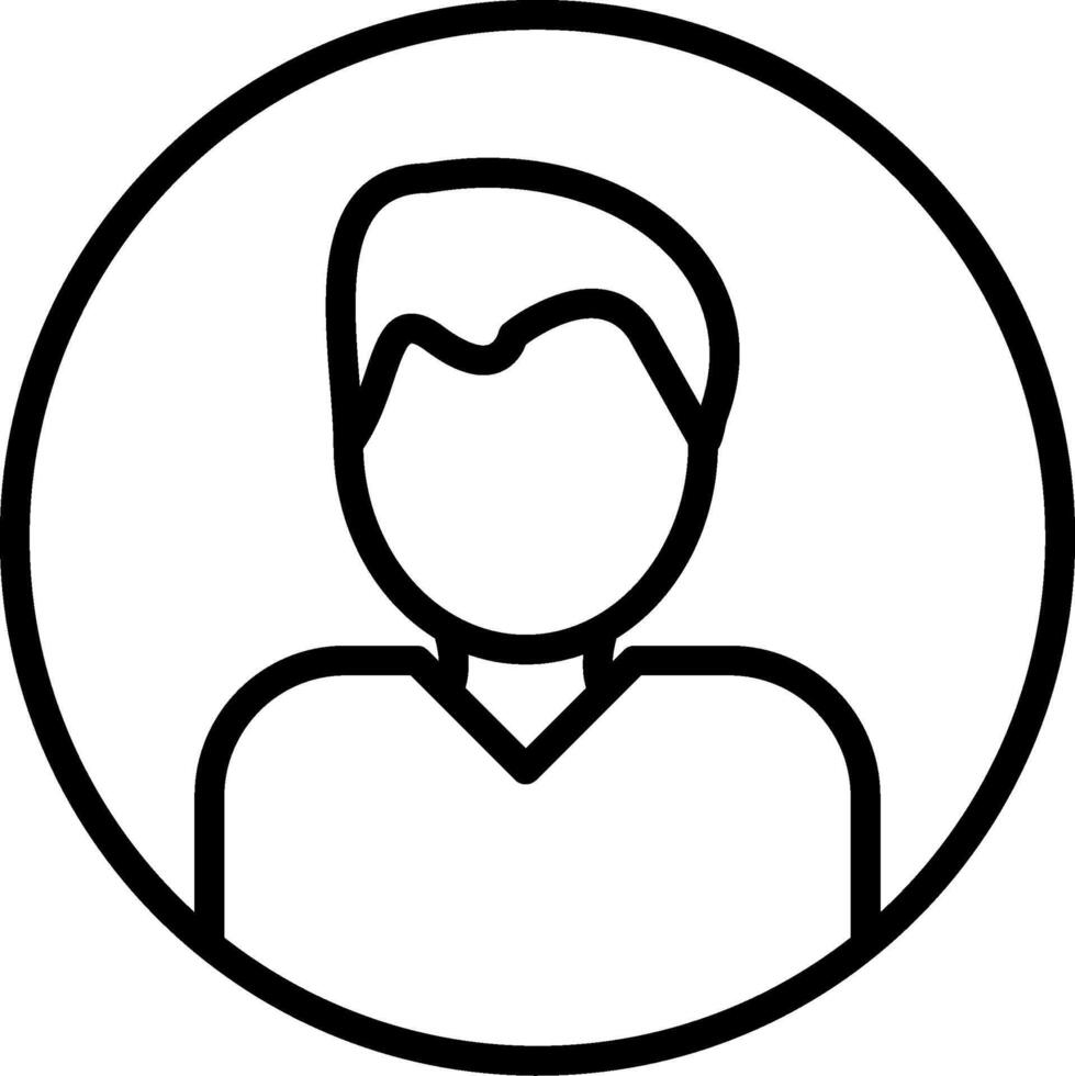 Profile Line Icon vector
