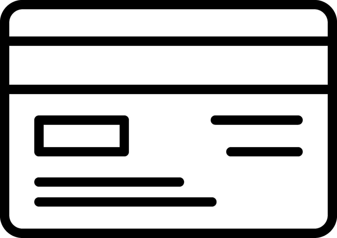 Credit Card Line Icon vector