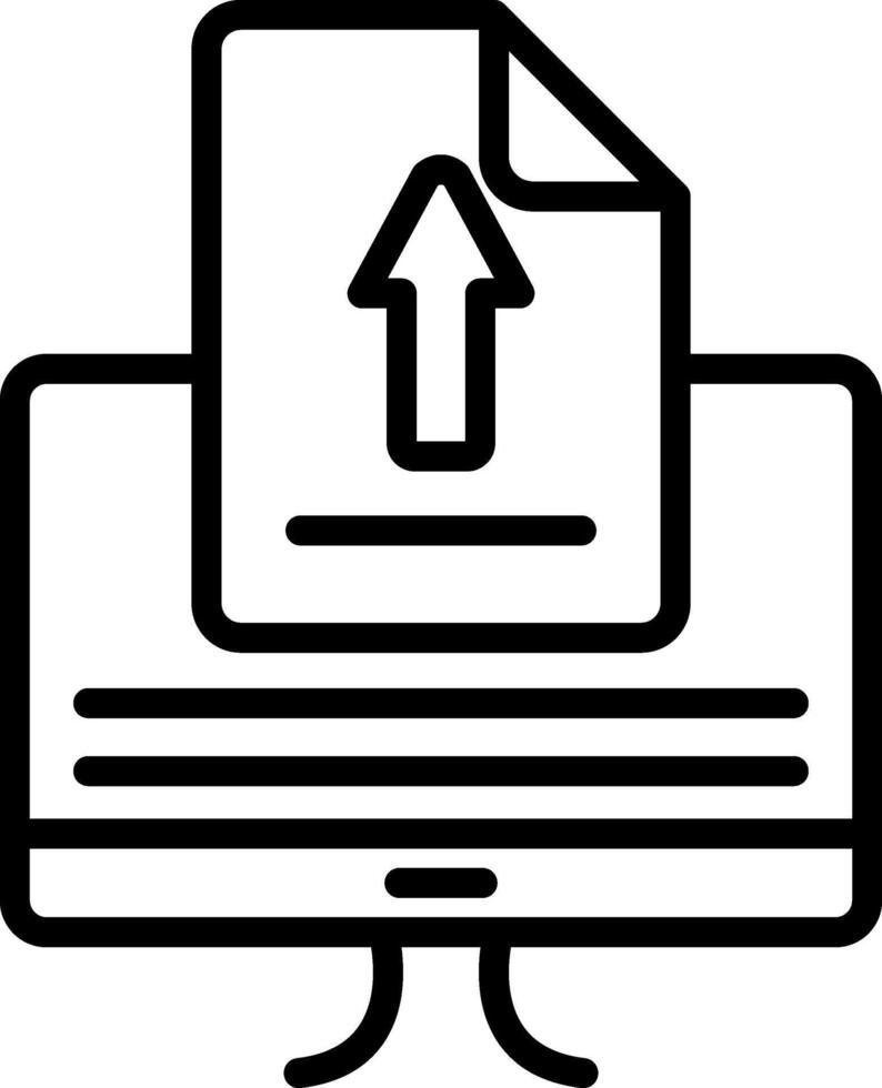 Upload Line Icon vector