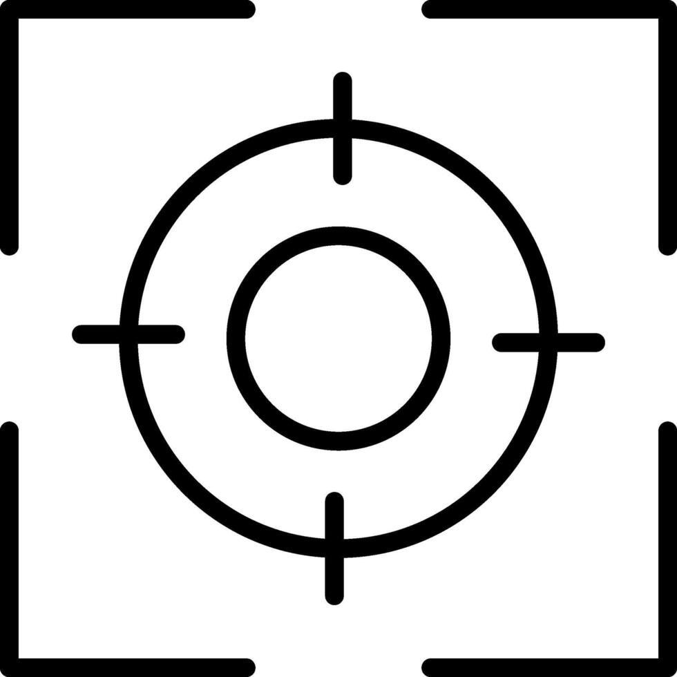 Focus Line Icon vector