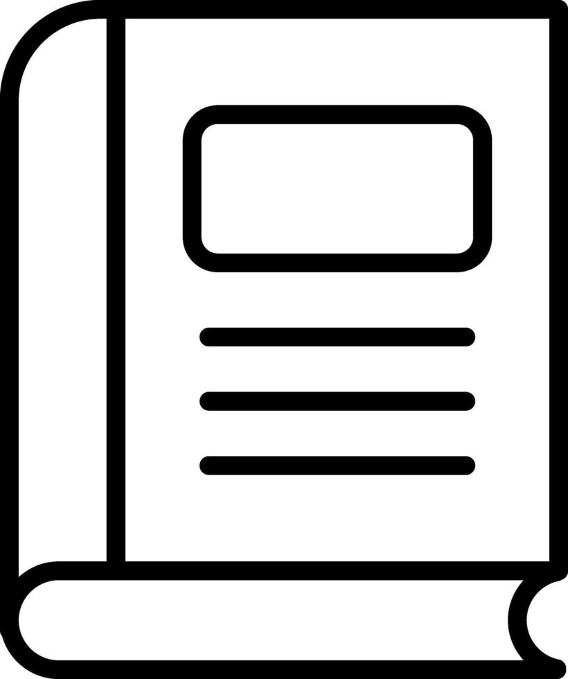 Book Line Icon vector