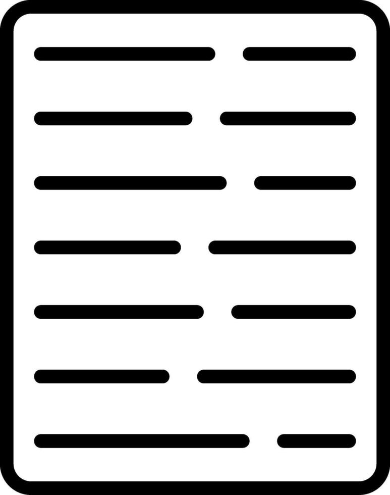 Test Line Icon vector