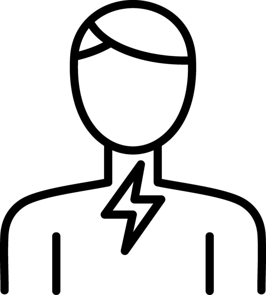 Sore Throat Line Icon vector