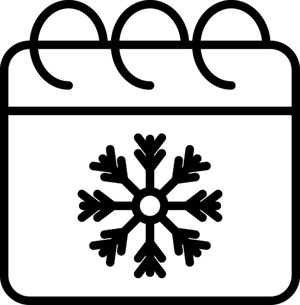 Calender Line Icon vector