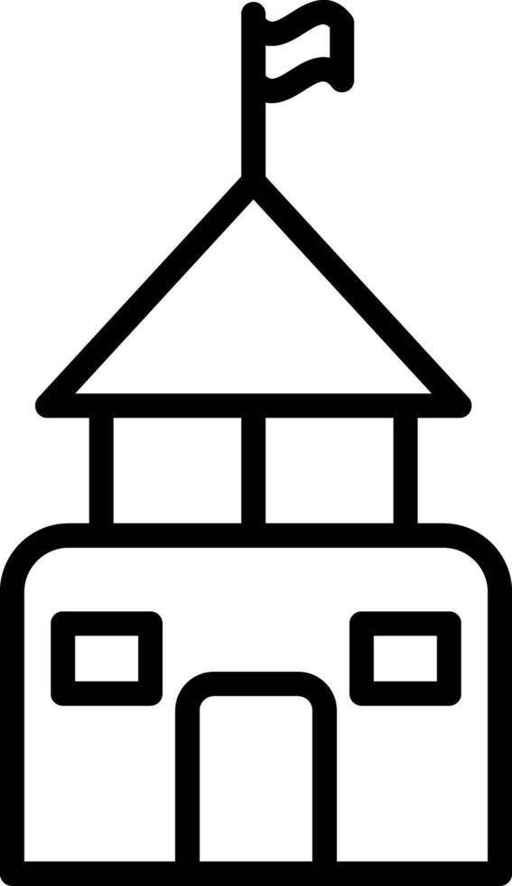 Wedding Hall Line Icon vector