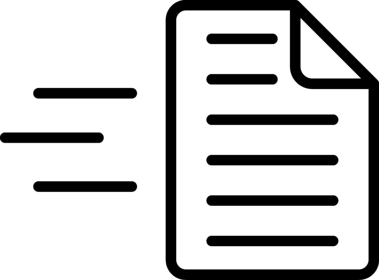 Send Line Icon vector