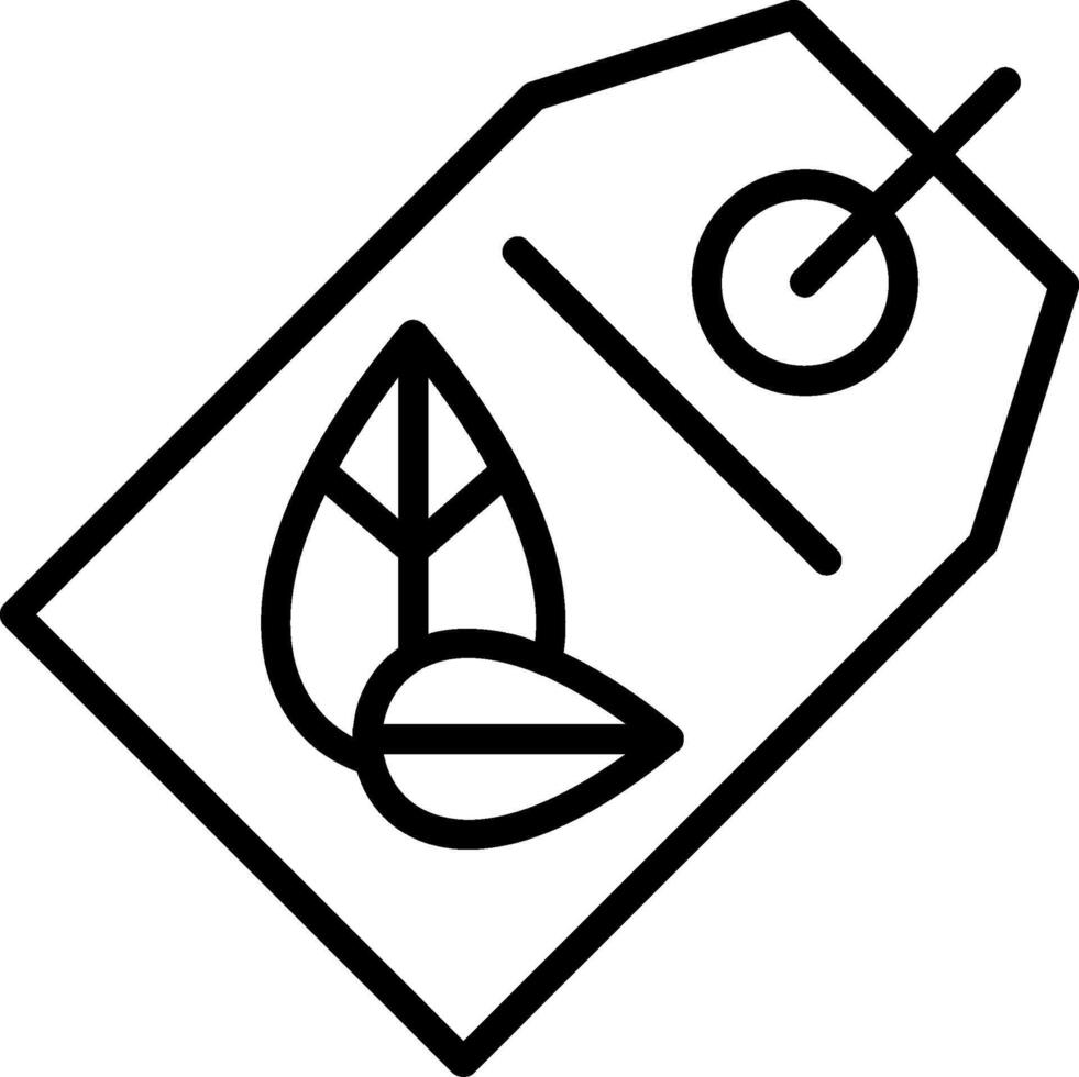 Eco Line Icon vector