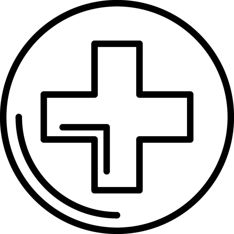 Hospital Line Icon vector