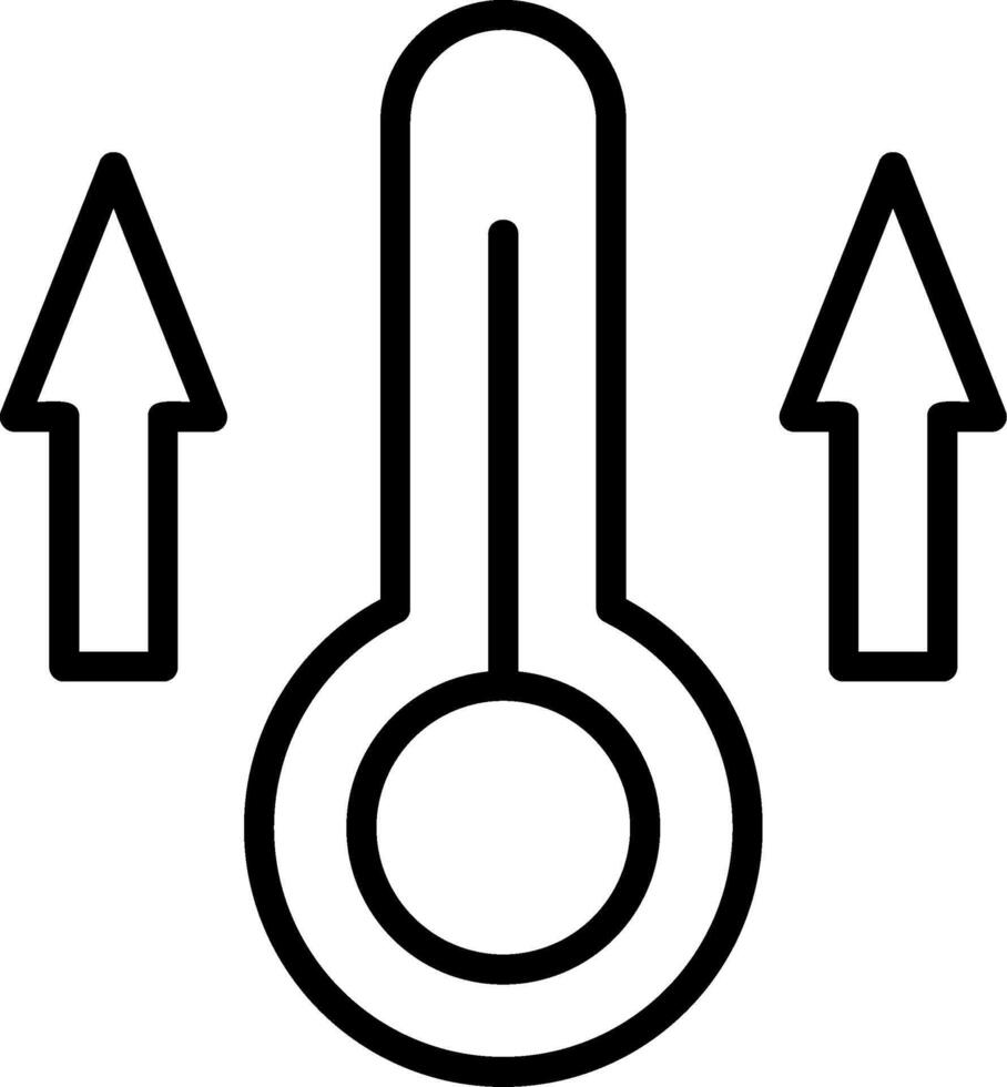 Fever Line Icon vector