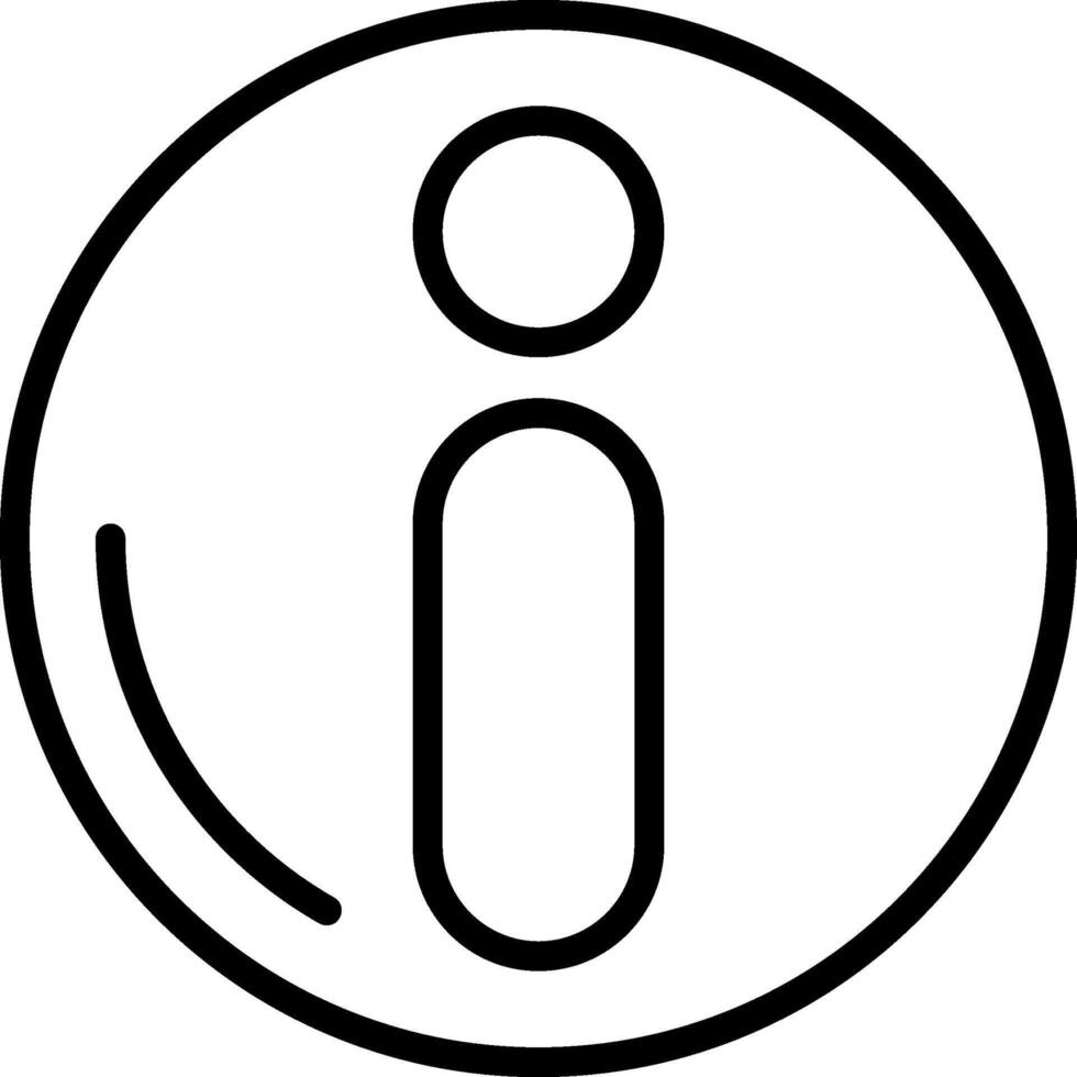 information Line Icon vector