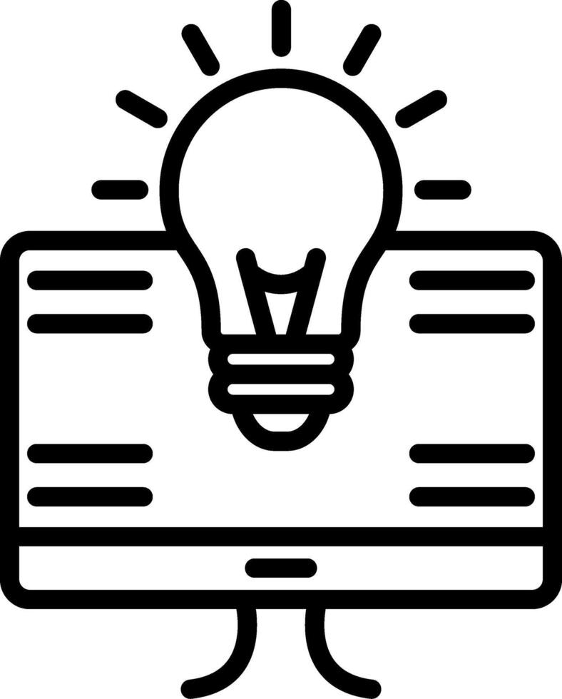 Idea Line Icon vector