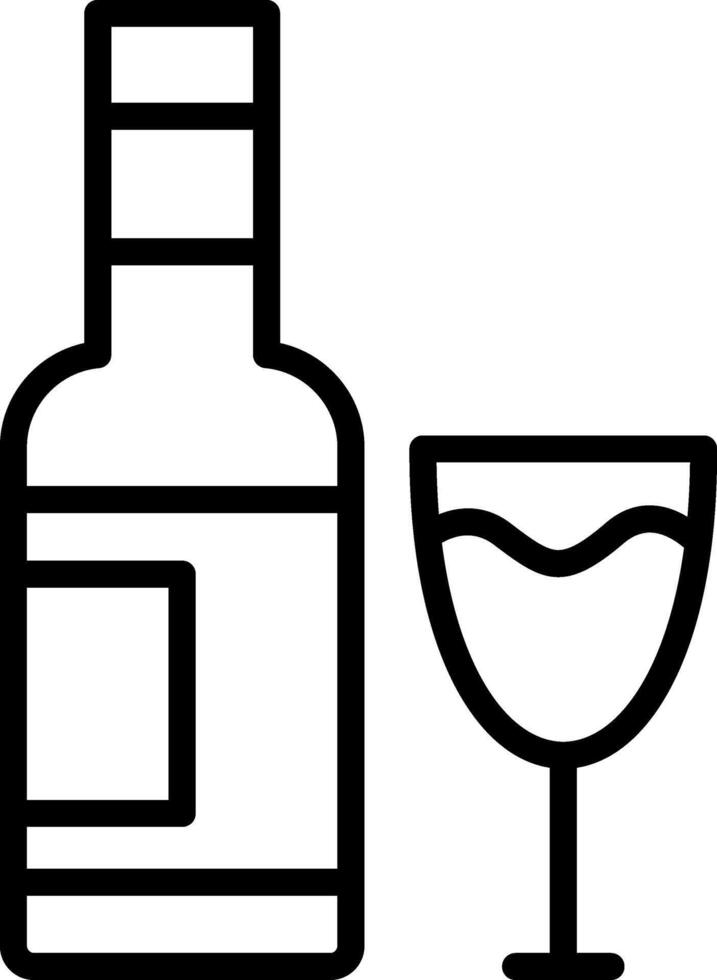 Wine Line Icon vector