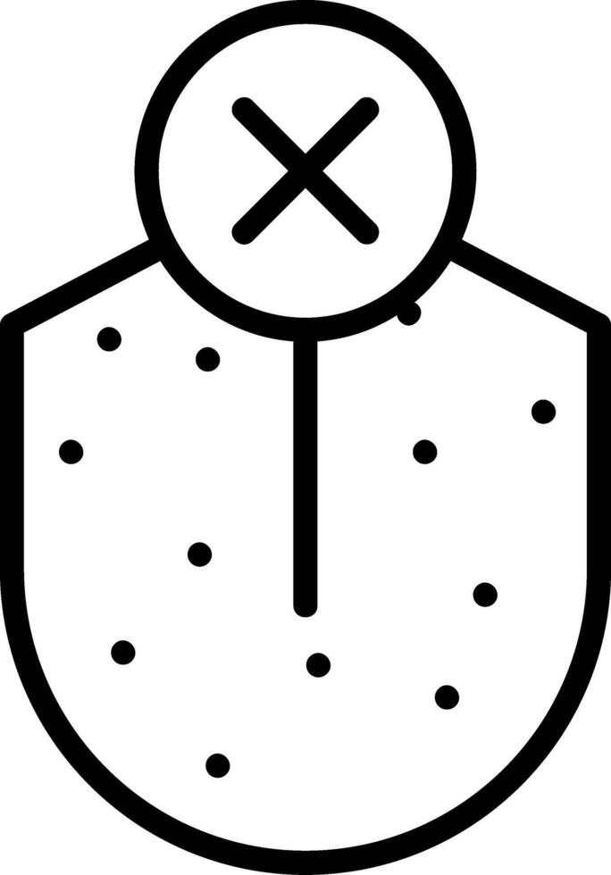 Loss Sense Of Taste Line Icon vector