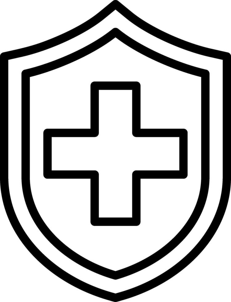 Health Insurance Line Icon vector
