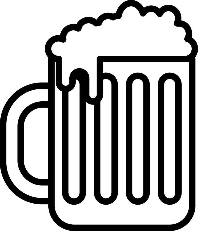 Beer Line Icon vector