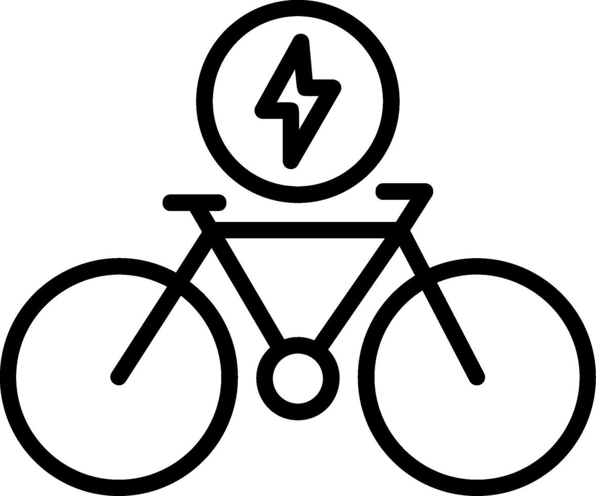 Bike Line Icon vector