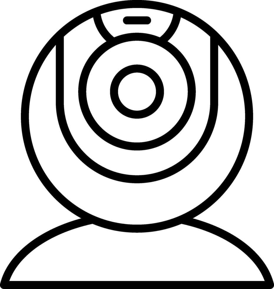 web camera Line Icon vector