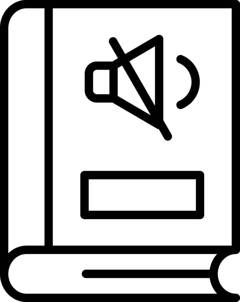 Mute Line Icon vector