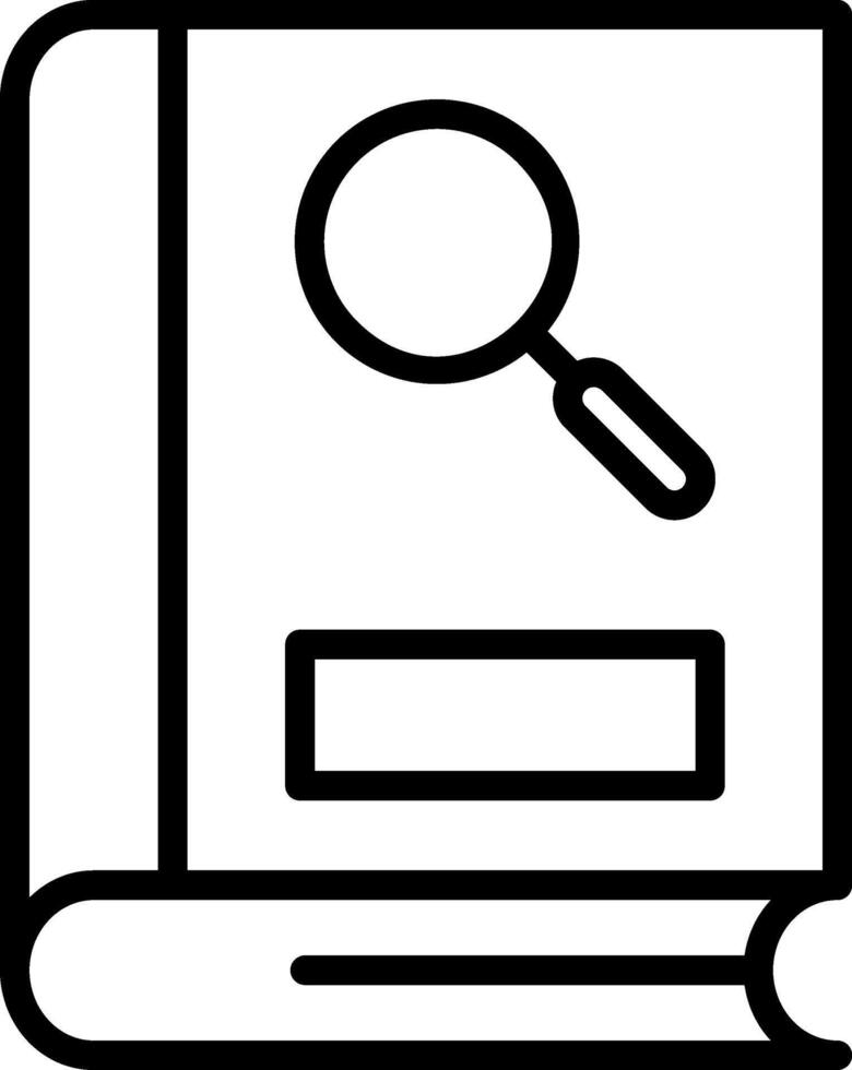 Search Line Icon vector