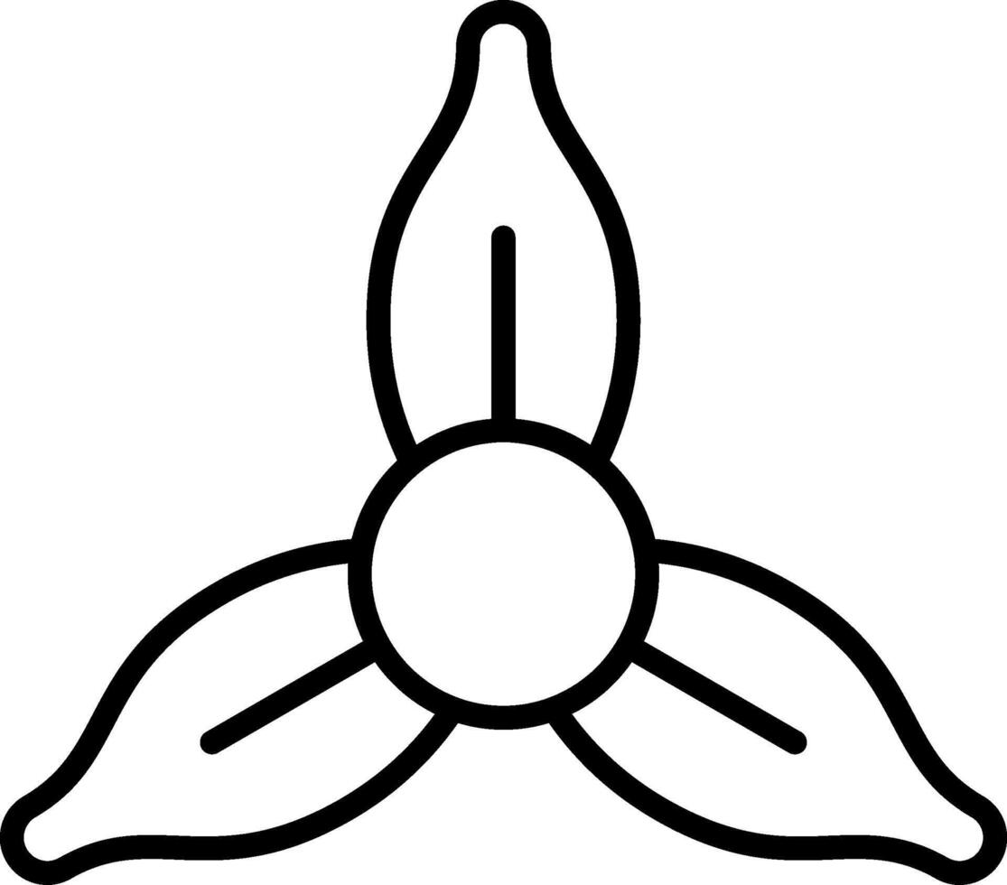 Iris Line Icon vector