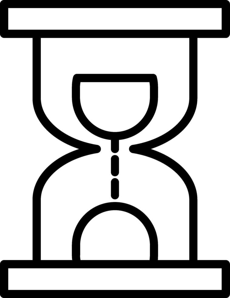 Hourglass Line Icon vector