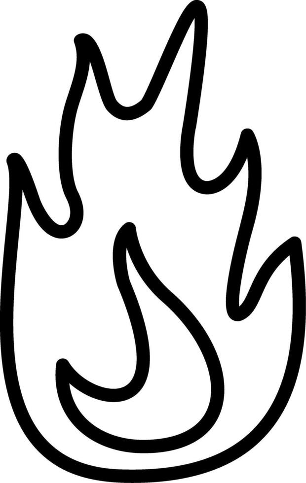 Fire Line Icon vector