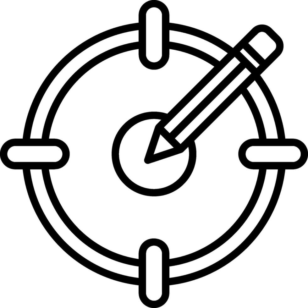 Target Audience Line Icon vector