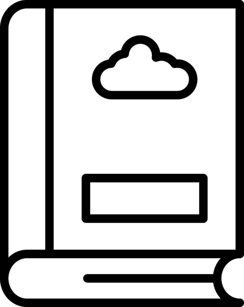 Cloud Line Icon vector