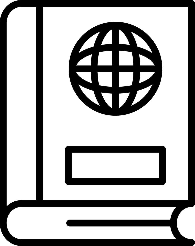 Global Line Icon vector