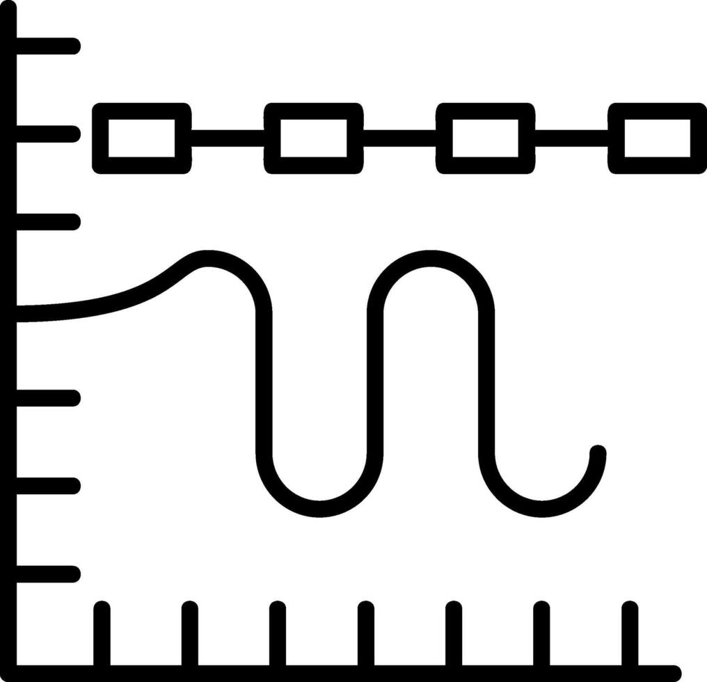 Multiple Trend Chart Icon vector