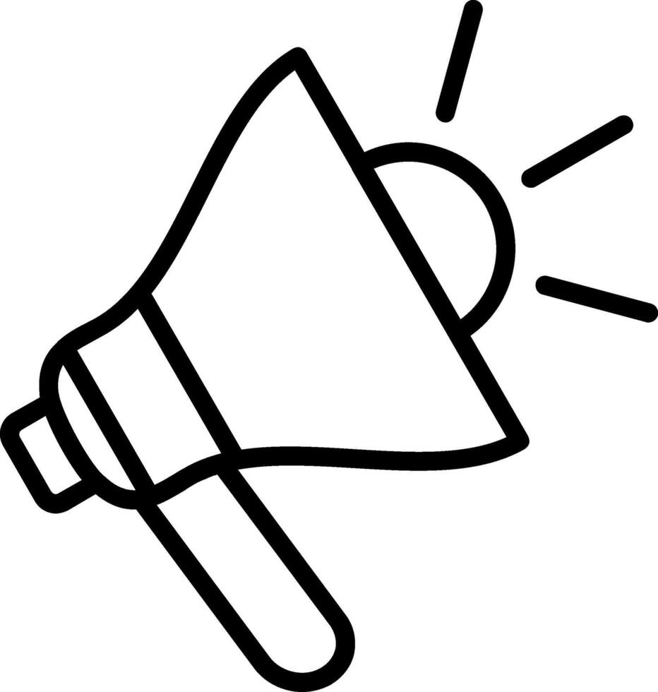Megaphone Line Icon vector