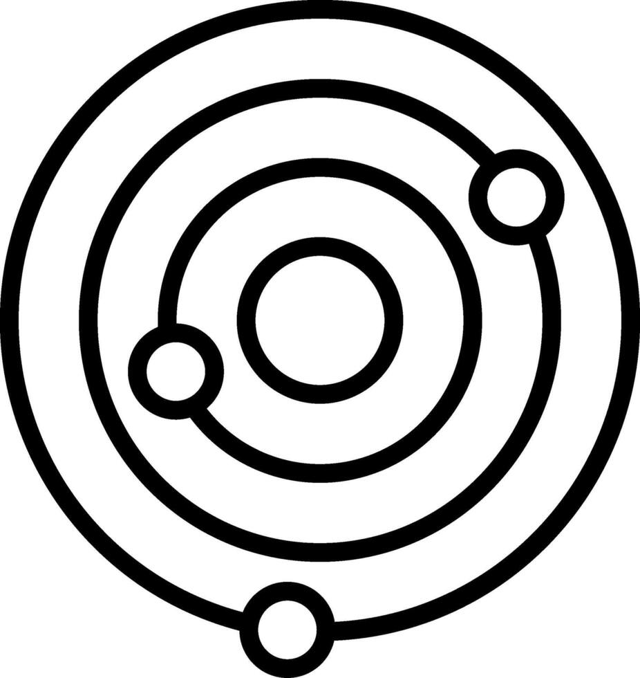 Galaxy Line Icon vector