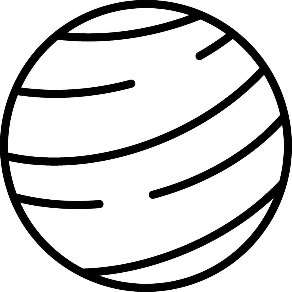 Jupiter Line Icon vector