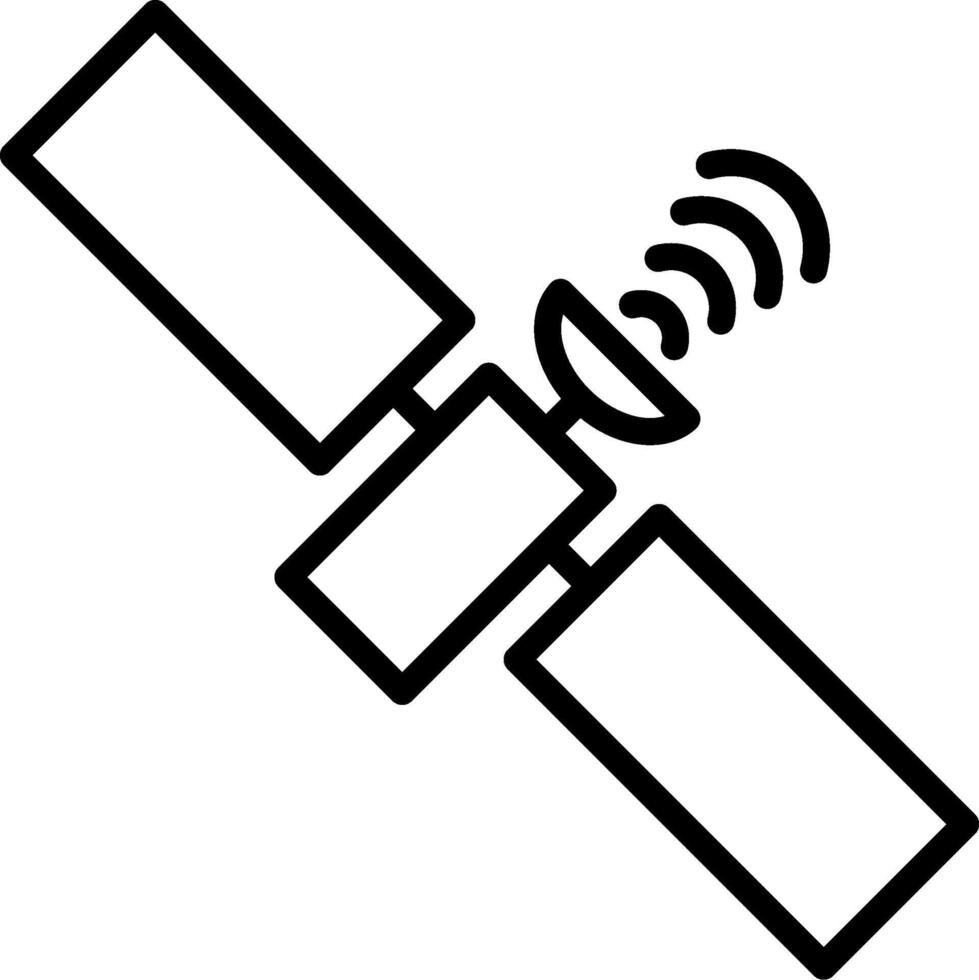 Satelite Line Icon vector