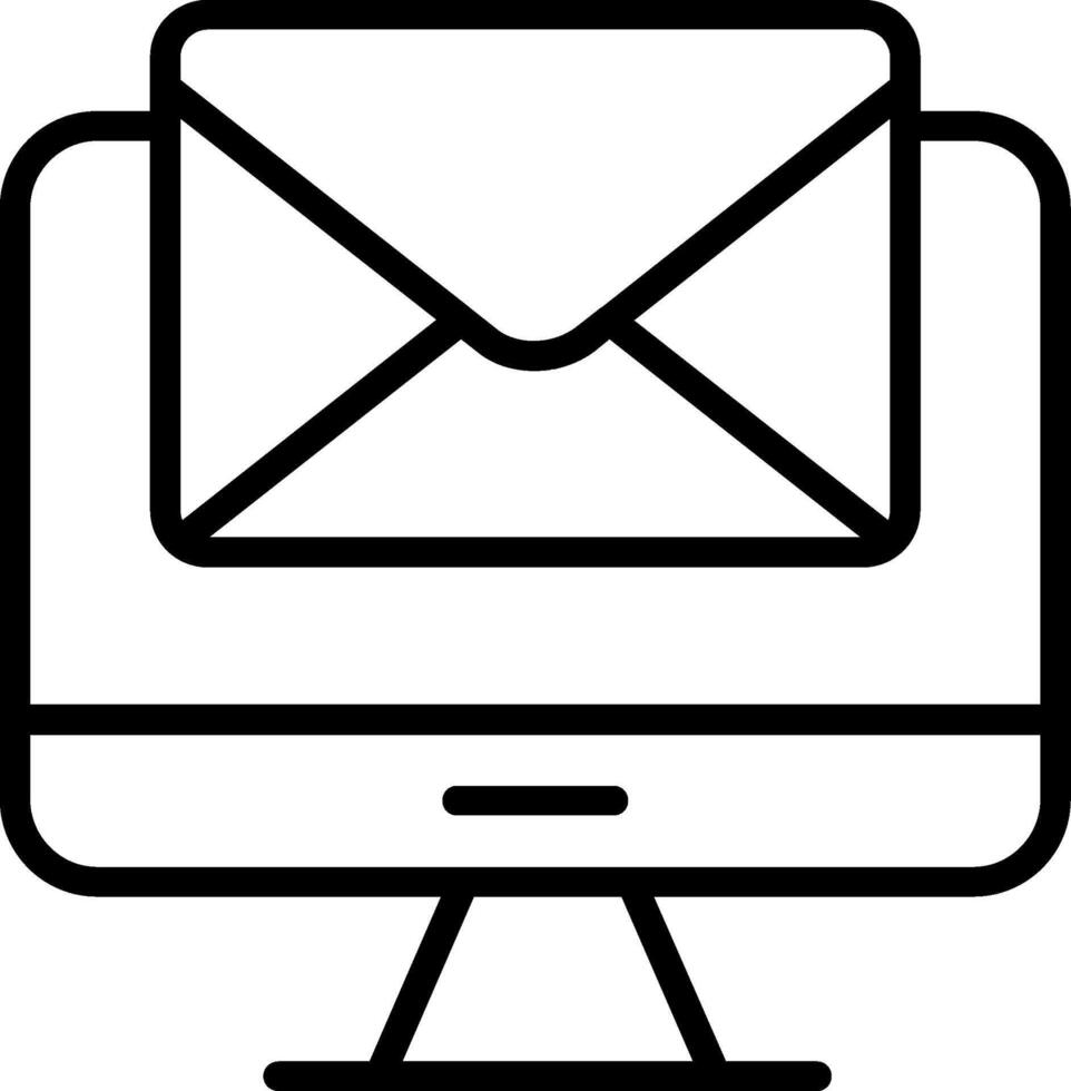 Mail Line Icon vector