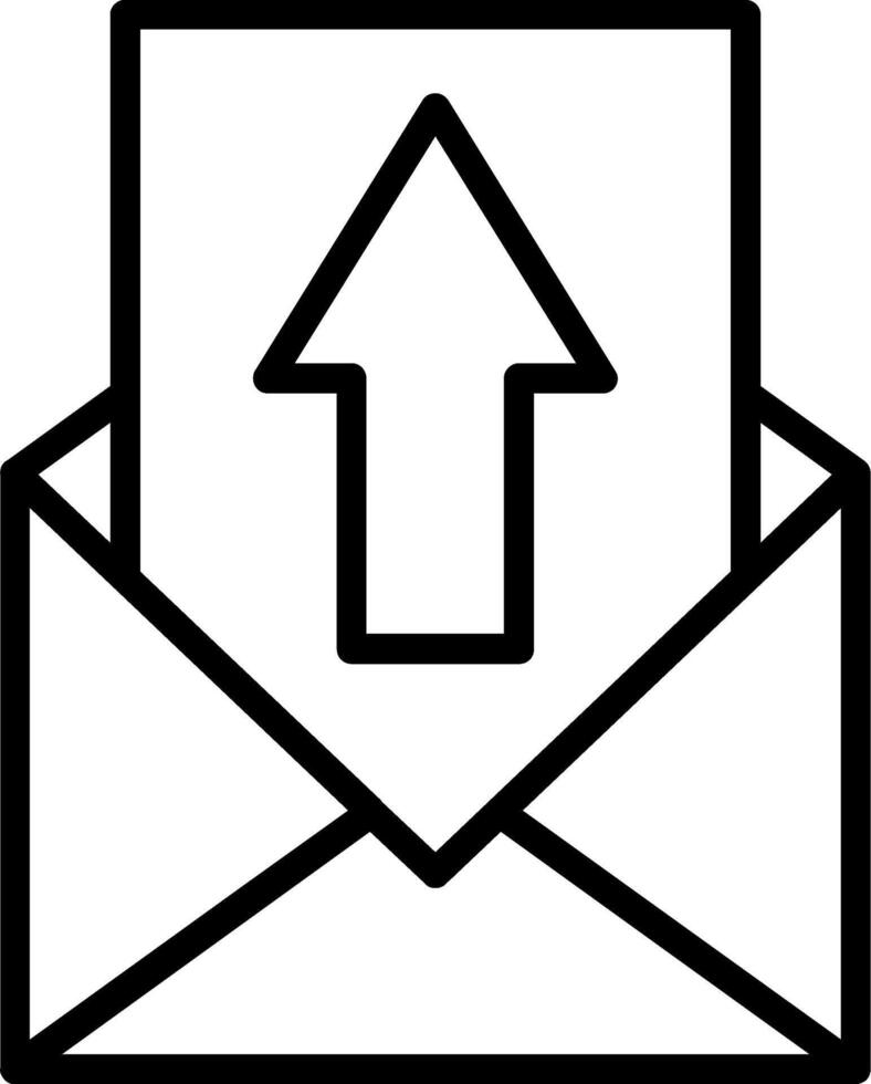 Mail Line Icon vector