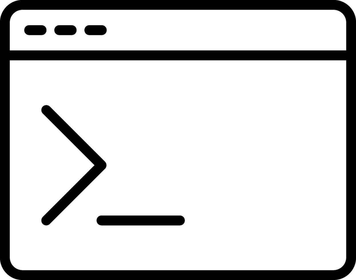 Terminal Line Icon vector